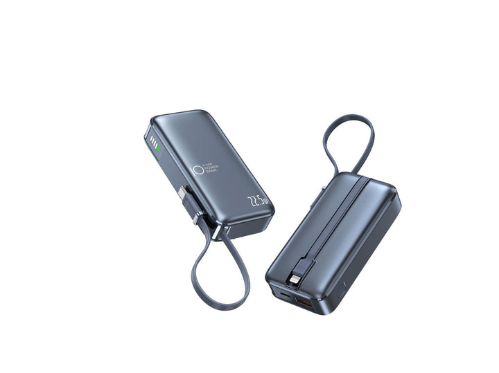 Portable power bank with fast USB-C charging function and integrated LED display Stornfield