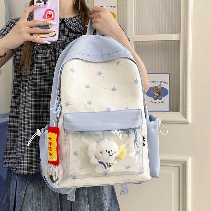 Fun-Themed Star Pattern Backpack Stornfield