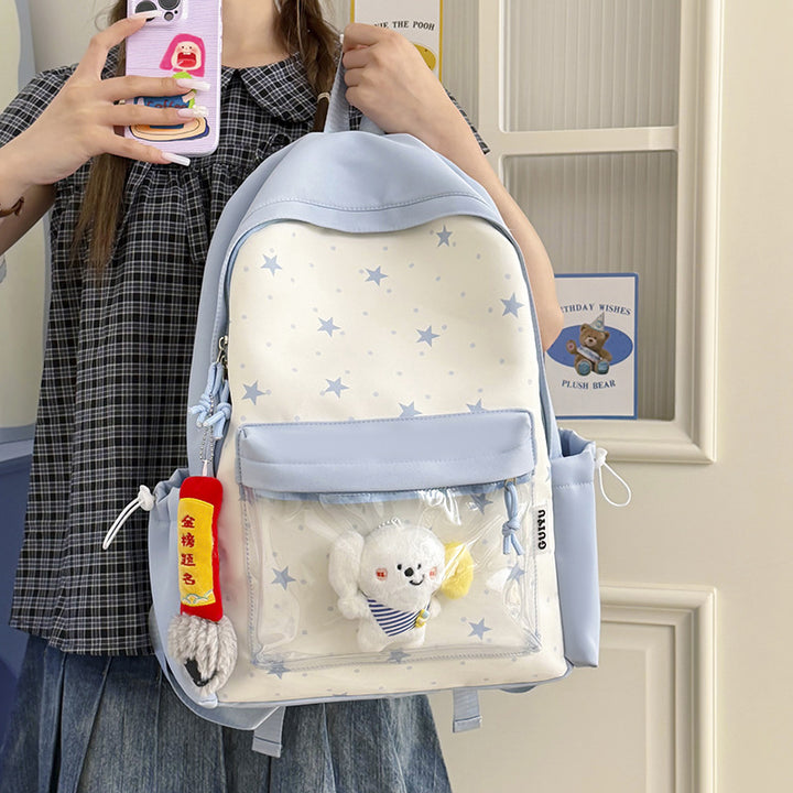 Fun-Themed Star Pattern Backpack Stornfield