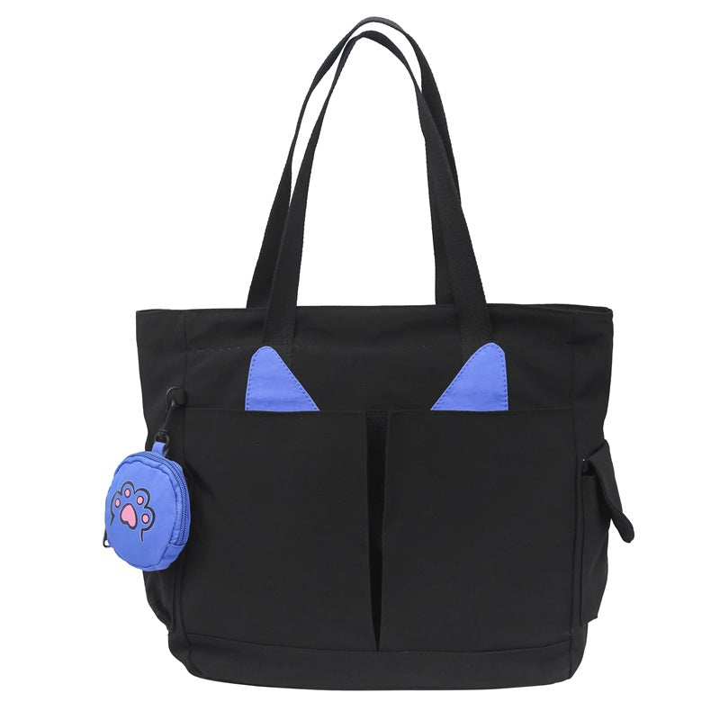 Playful Cat Ear Design Tote Bag Stornfield
