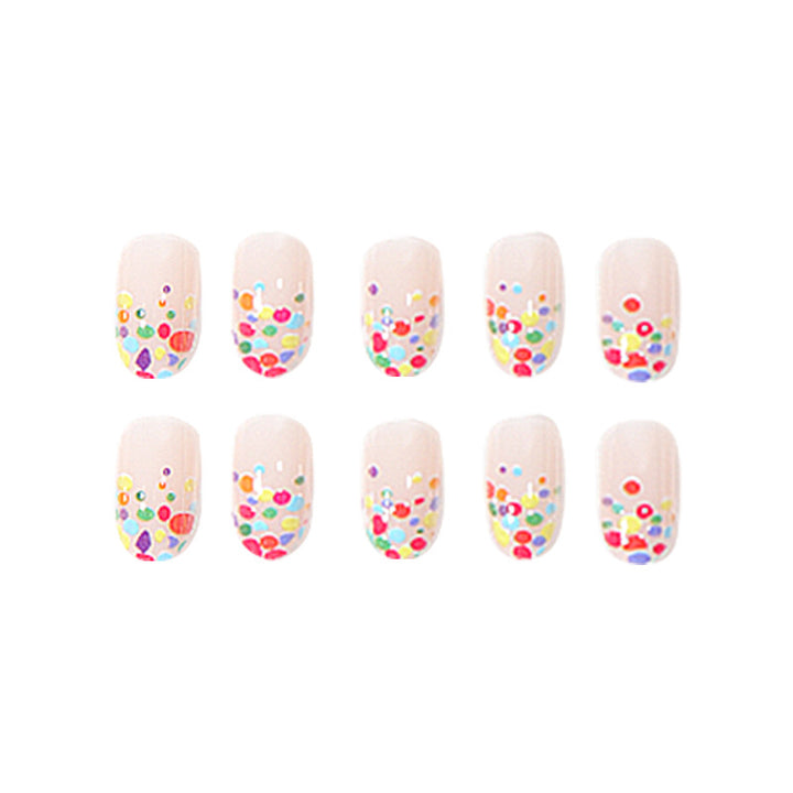 Colorful Polka Dot Nail Art Press-On Nails Stornfield