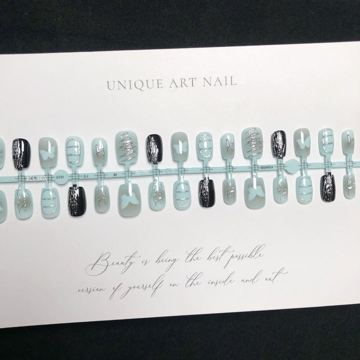 Artistic Customizable Press-On Nail Collection