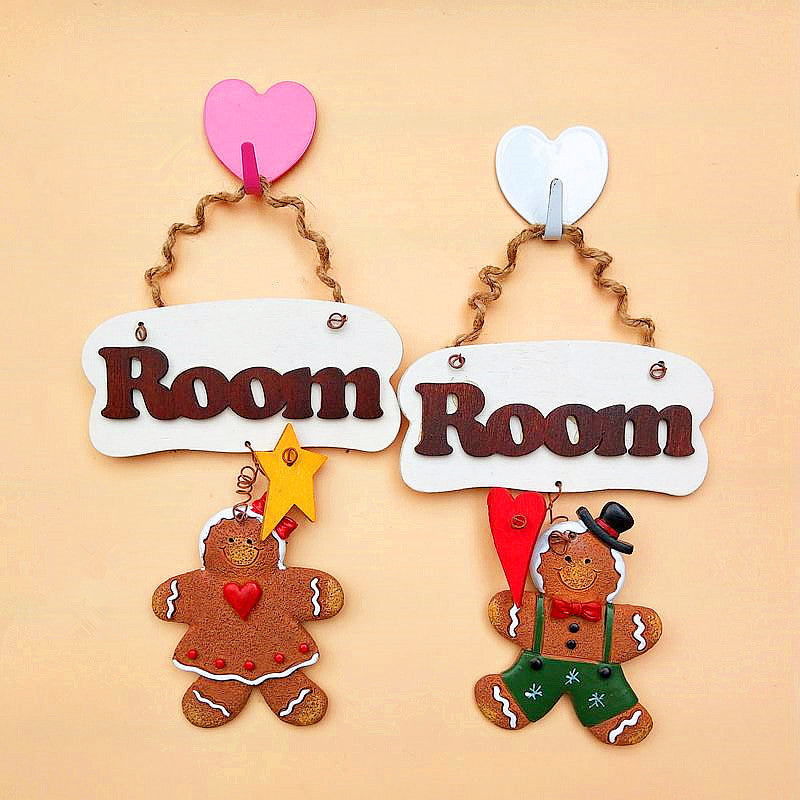 Decorative Gingerbread Room Name Sign