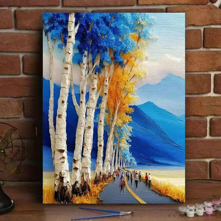 Textured Landscape Art Print Stornfield