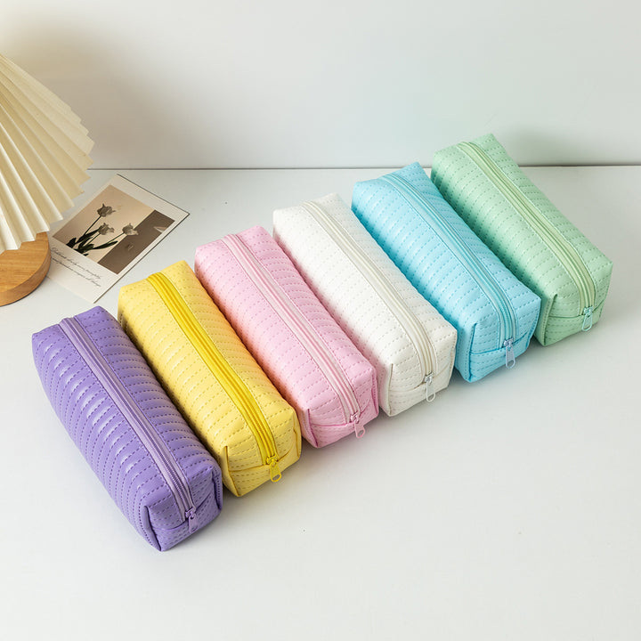 Textured Zippered Pencil Case Stornfield
