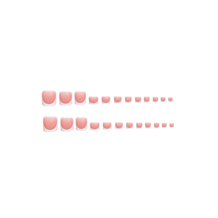 Decorative French Tip Nail Art Extensions Stornfield