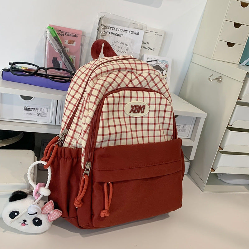 Chic Plaid Design School Backpack Stornfield