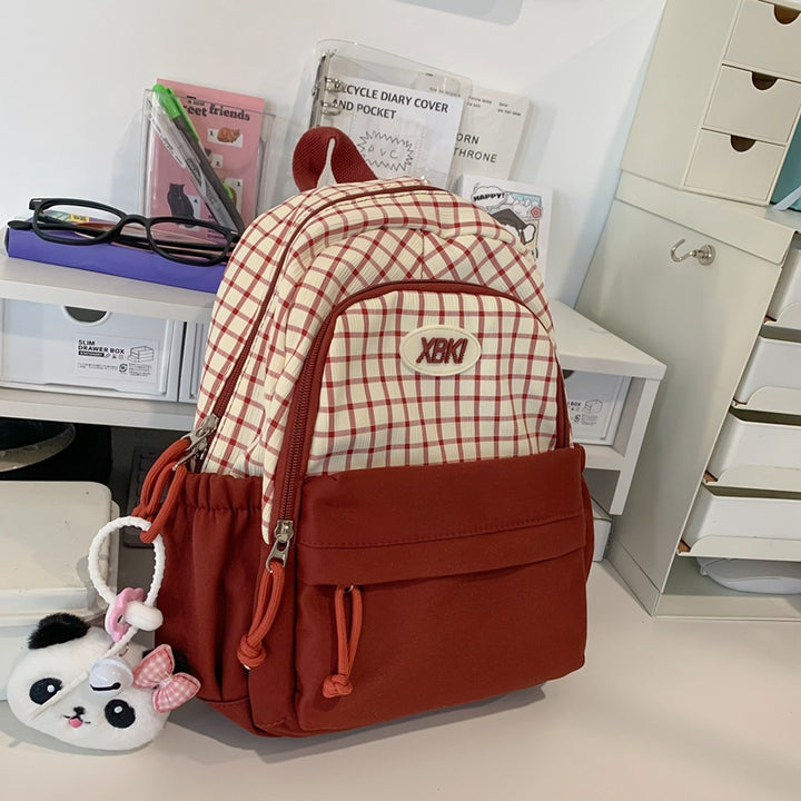 Chic Plaid Design School Backpack Stornfield