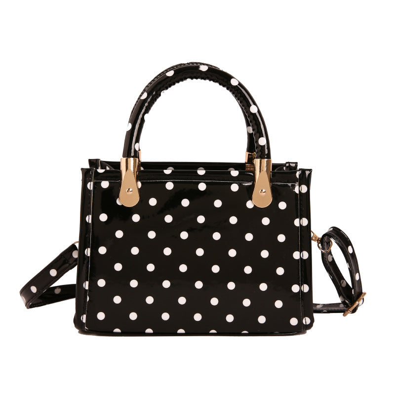 WoChic Polka Dot Handheld Satchel Bag Stornfield
