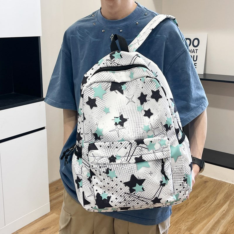 Star-Patterned School Backpack Stornfield