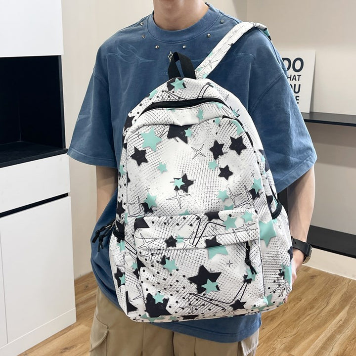 Star-Patterned School Backpack Stornfield
