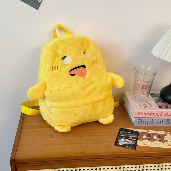 Plush Backpack with Cheerful Face Stornfield