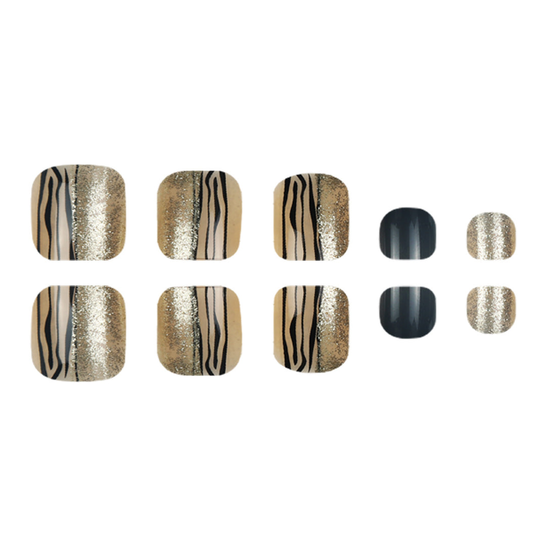 Stylish Decorative Press-On Toenails Stornfield