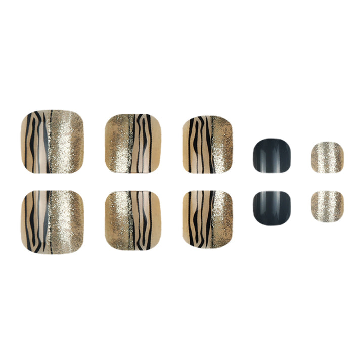 Stylish Decorative Press-On Toenails Stornfield