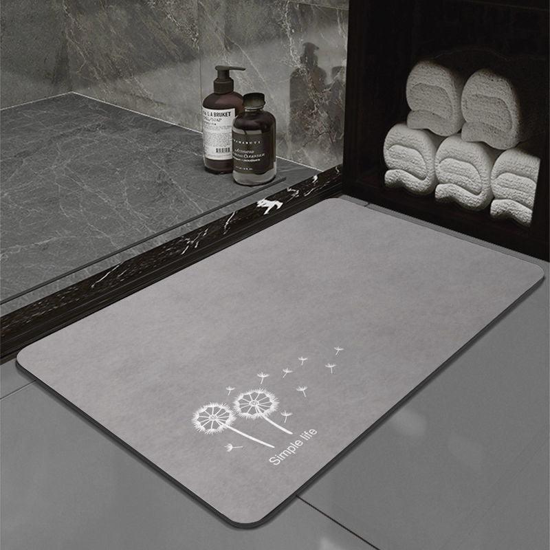 Artistic Abstract Bath Mat