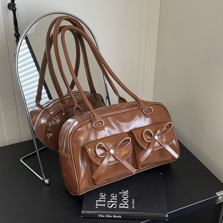 Stylish Multifunctional Handbag with Bow Detail Stornfield