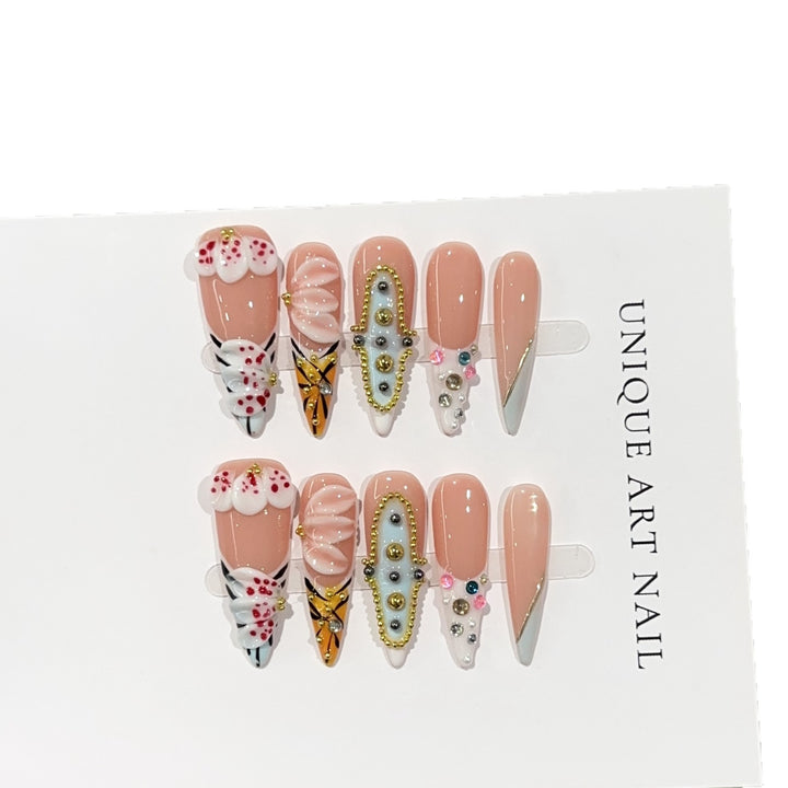 Artistic Press-On Nail Designs