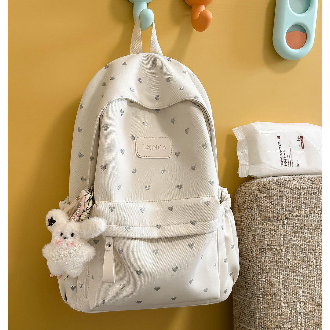 Fun Heart-Print Backpack Stornfield