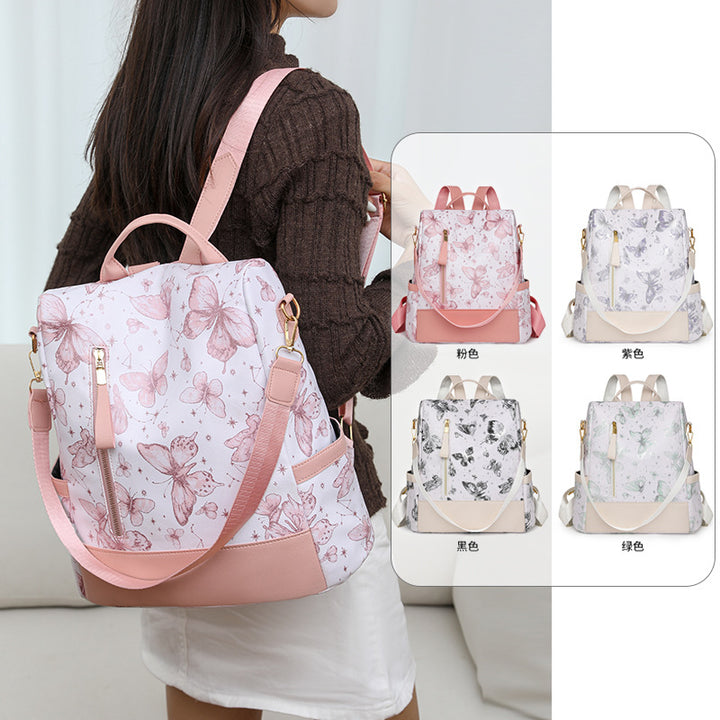 Stylish Butterfly Print Backpack Stornfield