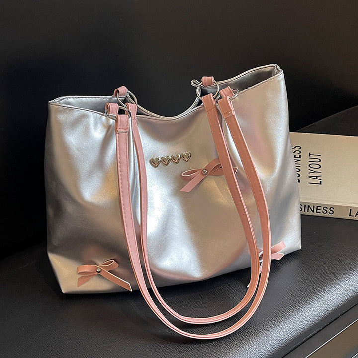 Elegant Faux Leather Hobo Bag