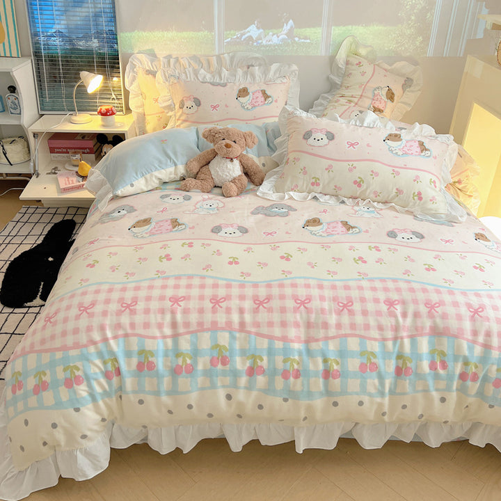Playful Cartoon-Themed Bedding Set
