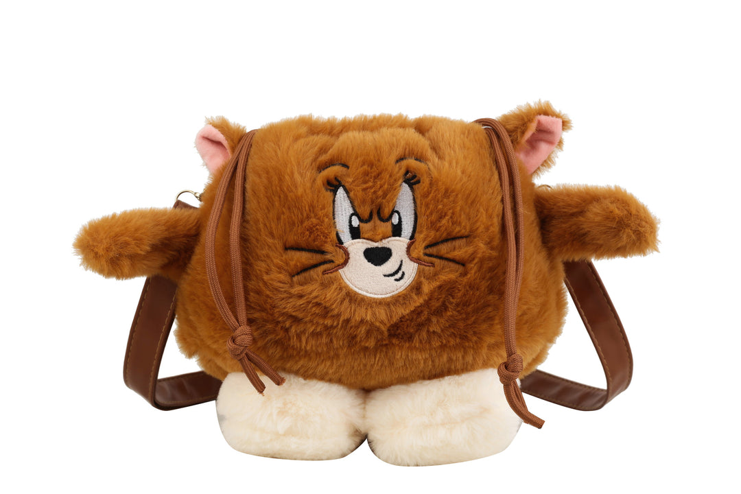 Plush Shoulder Bag with Animal Motif and High Cuddliness Stornfield