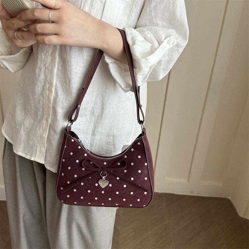 Charming Polka Dot Mini Shoulder Bag