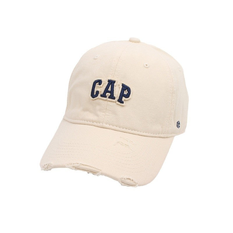Women's Distressed Cotton Baseball Cap Stornfield