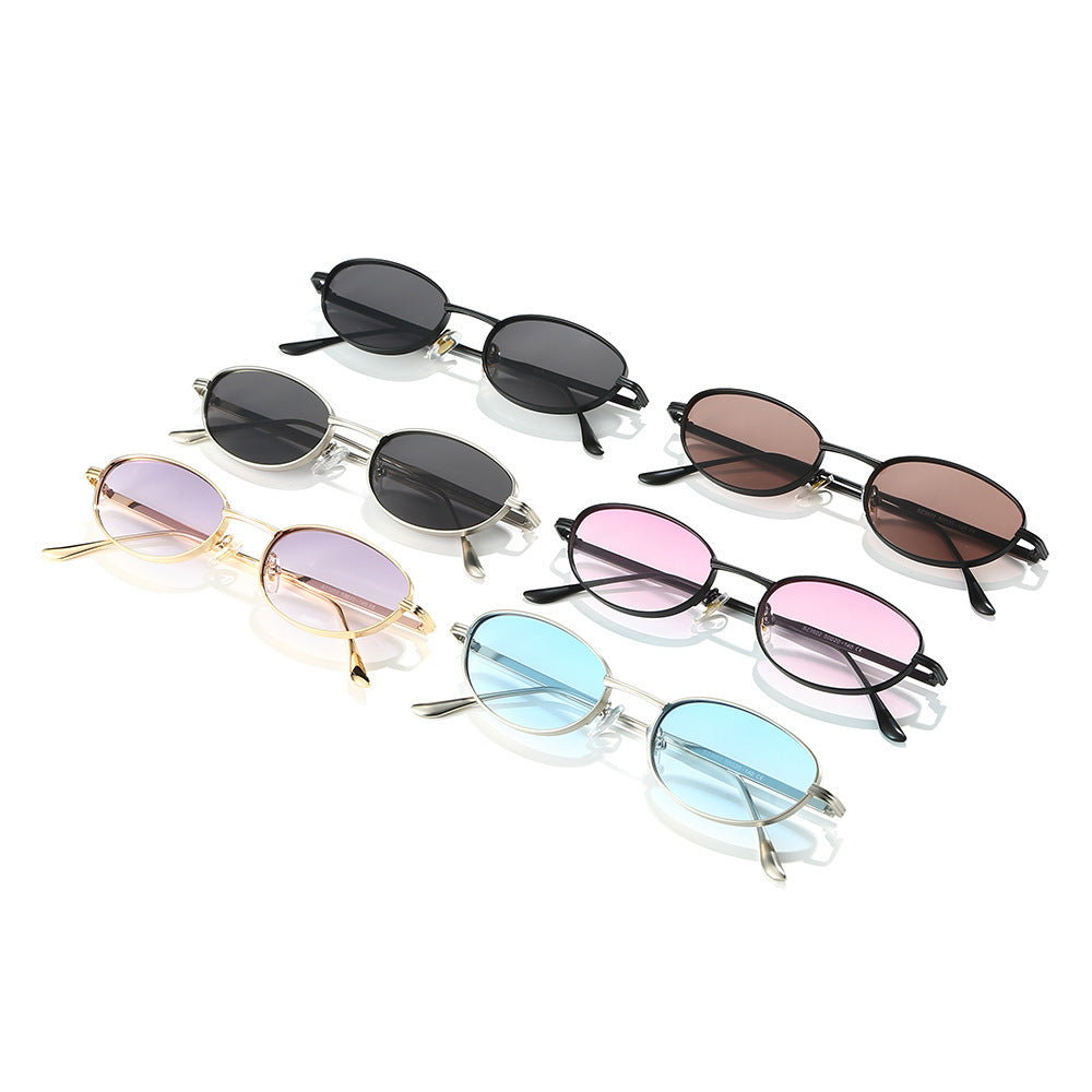 Fashion-Forward Oval Frame Sunglasses Stornfield