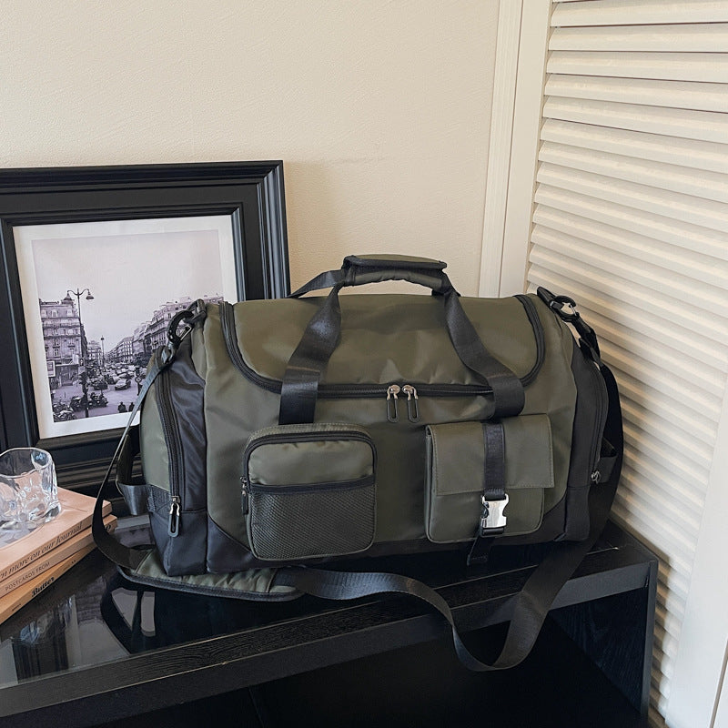 Sporty multifunctional travel bag with external pocket Stornfield
