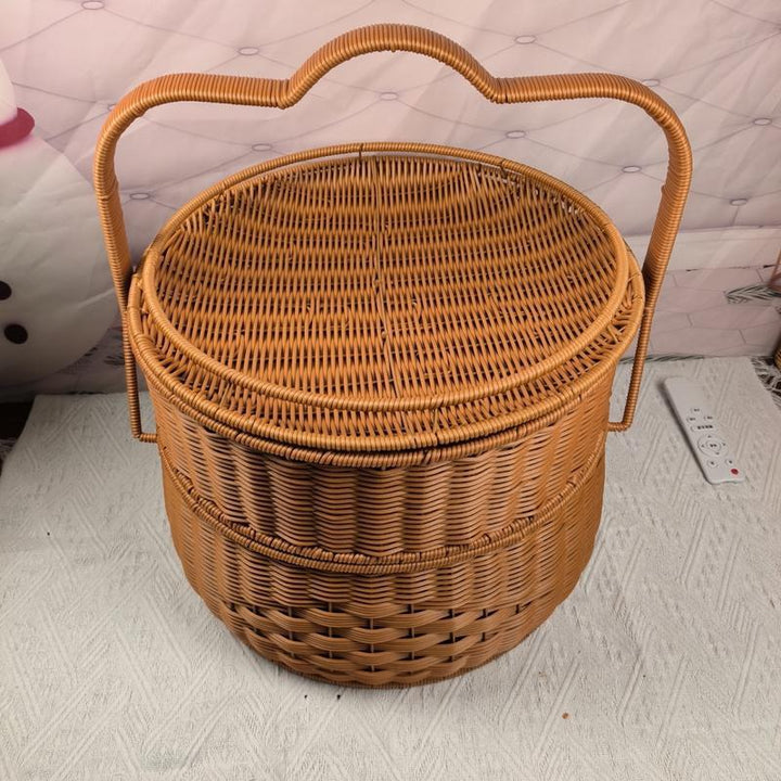 Rustic Handwoven Storage Basket Stornfield