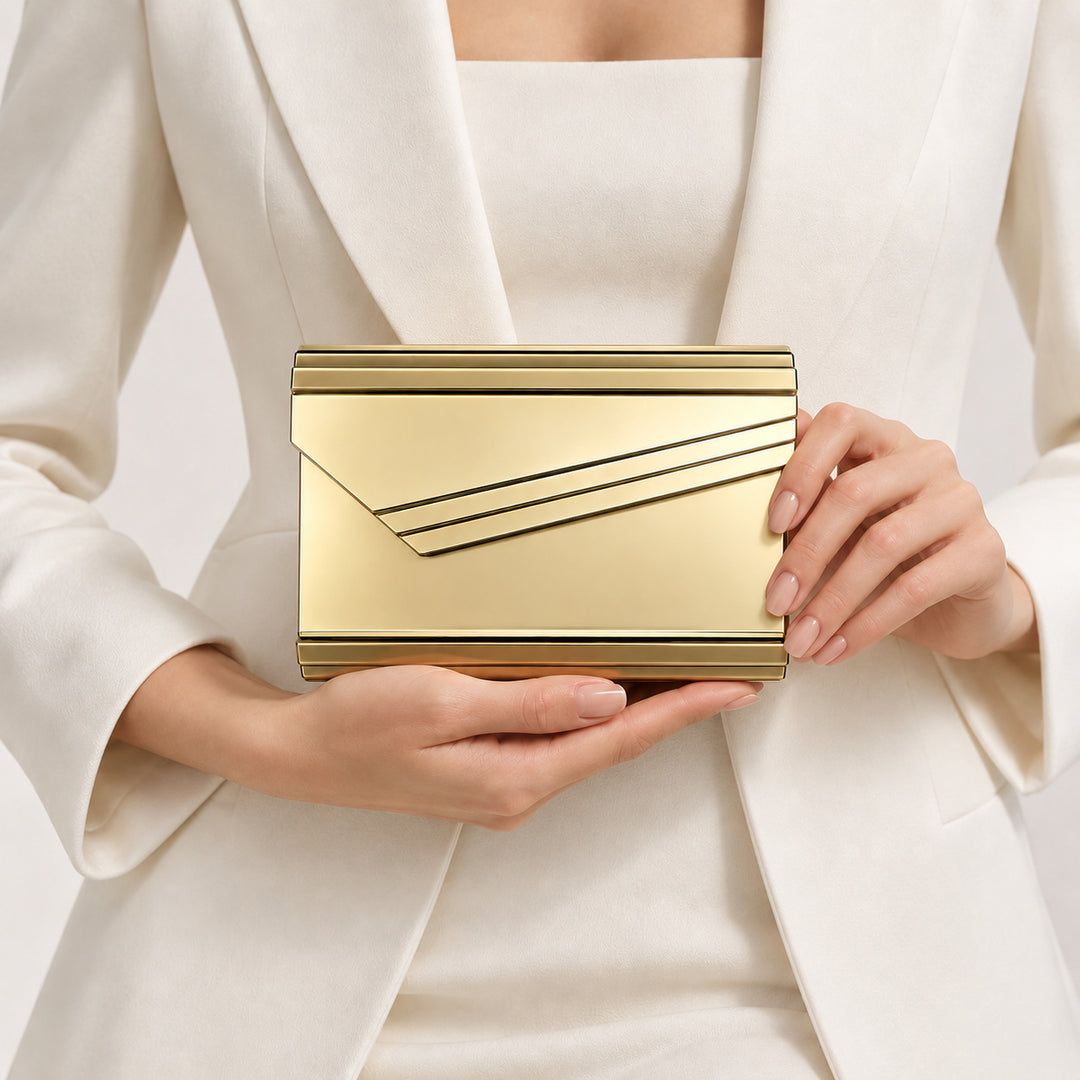 Elegant Metallic Clutch