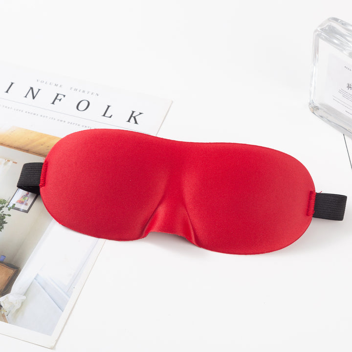 Unisex nan anatomically shaped sleep mask with formed eye sockets, lightweight foam core, and elastic comfort band Stornfield