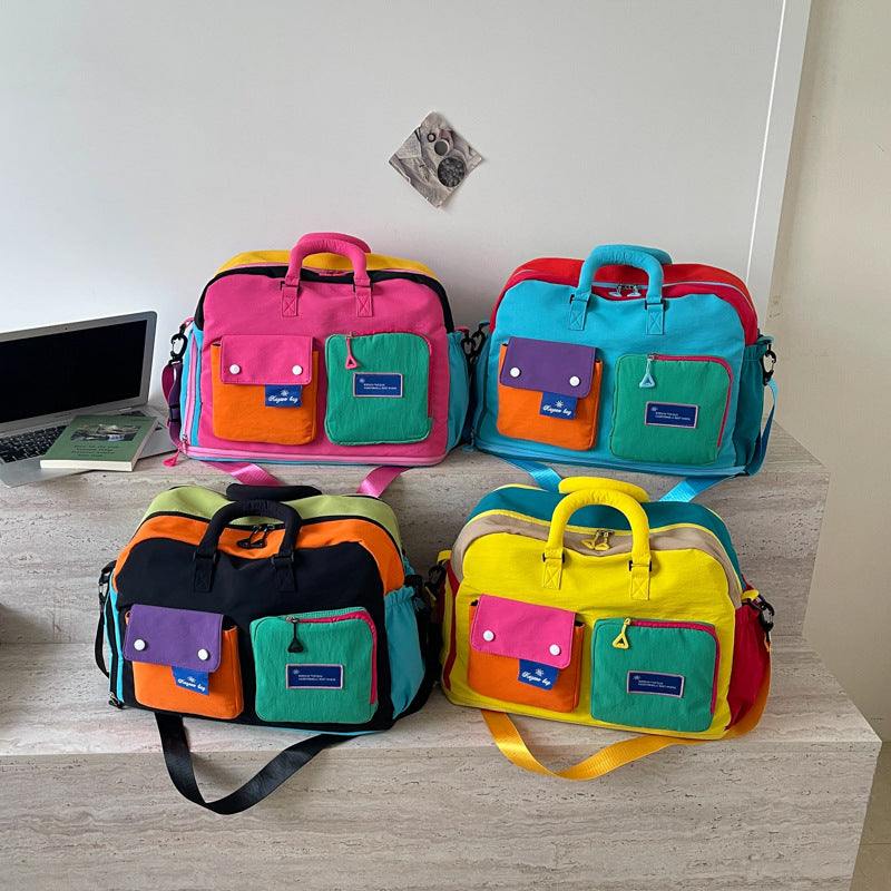 Colorful Multi-Pocket Messenger Bag Stornfield