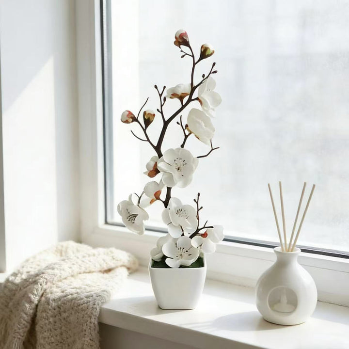 Elegant Artificial Cherry Blossom Arrangement for Home Decor