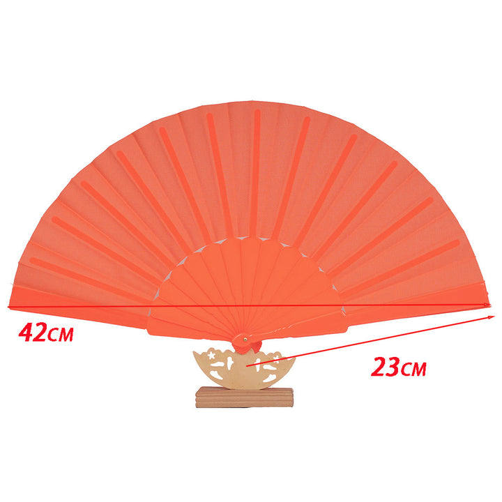 Ladies decorative fan with elegant wooden handle Stornfield