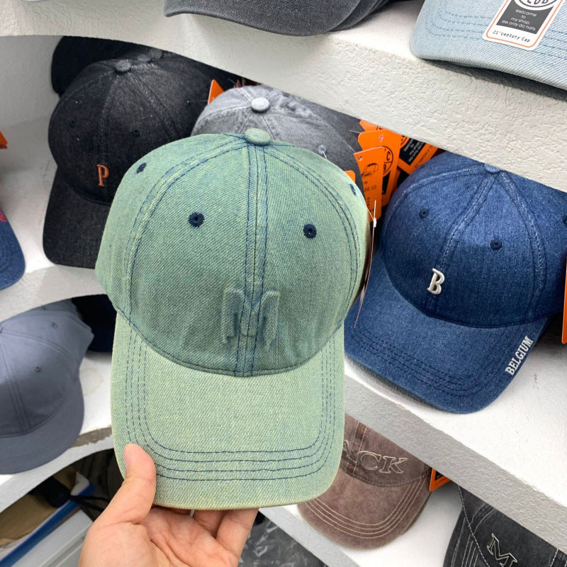 Men's Distressed Denim Baseball Cap Stornfield