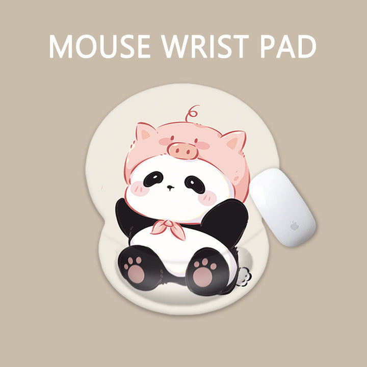 Cartoon-Themed Ergonomic Mouse Wrist Pad