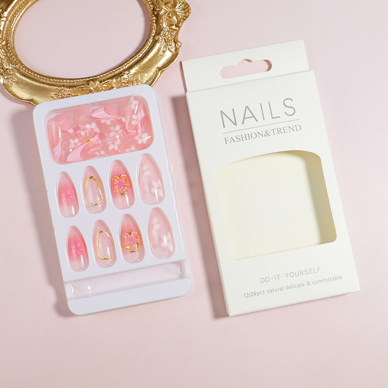 Premium Press-On Nail Set with Decorative Accents Stornfield