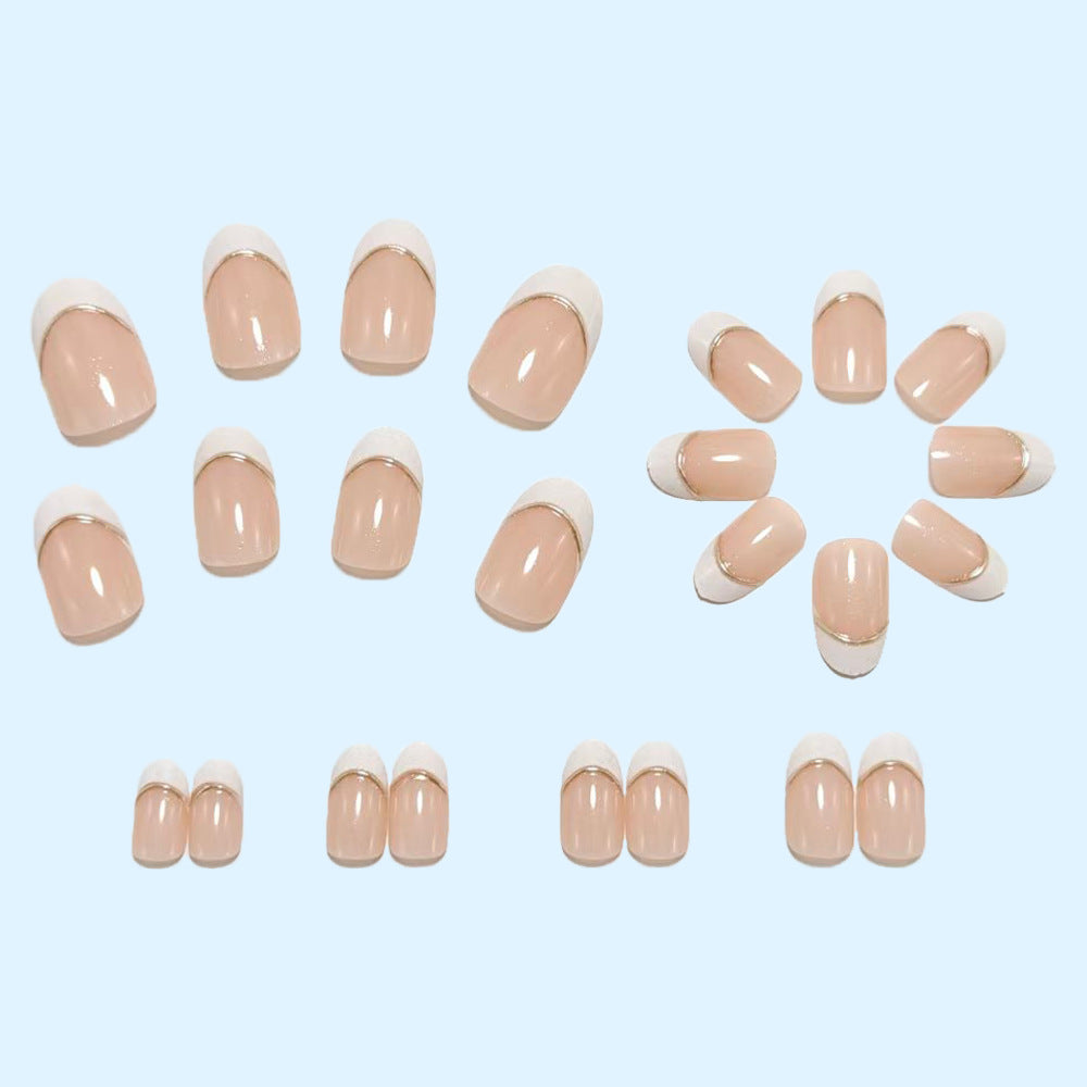 Acrylic Nail Set with Elegant French Manicure Stornfield