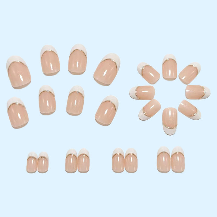 Acrylic Nail Set with Elegant French Manicure Stornfield