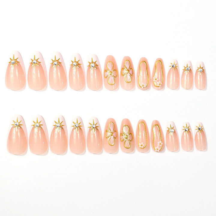 Elegant Floral Design Nail Enhancements Stornfield