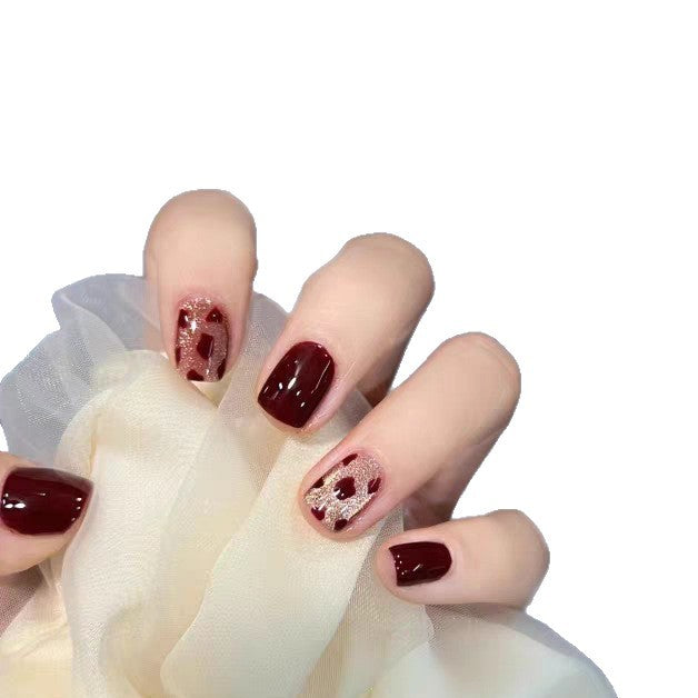 Artistic Nature-Inspired Press-On Nail Set Stornfield