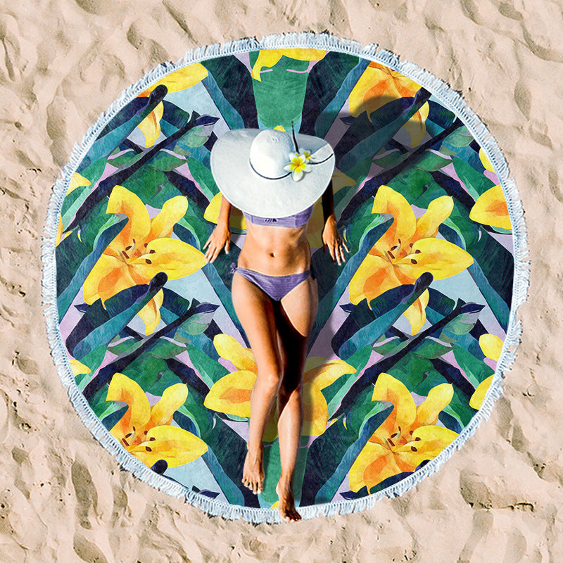 Rundstrand towel with unique sunset design Stornfield