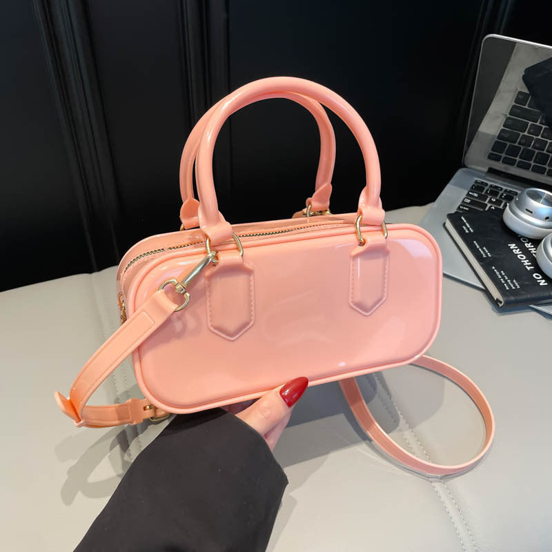 Glossy Patent Leather Handbag
