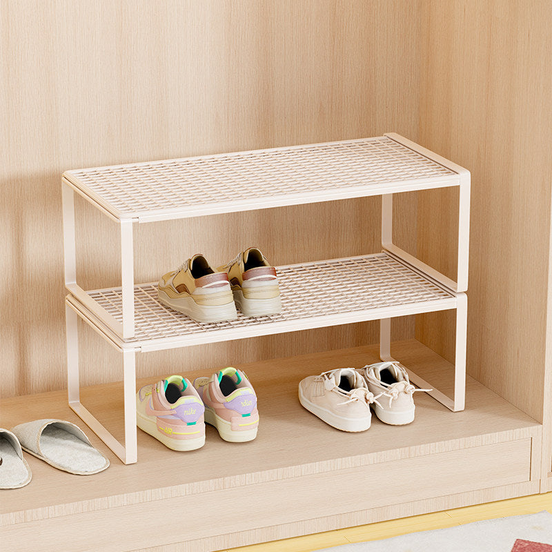 Adjustable Expandable Metal Shoe Shelf Organizer