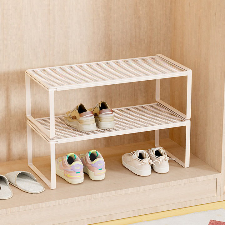 Adjustable Expandable Metal Shoe Shelf Organizer