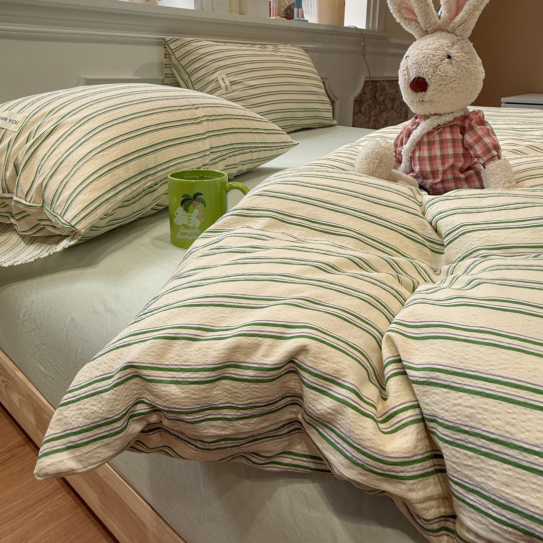 Cozy Plaid Duvet Cover Set