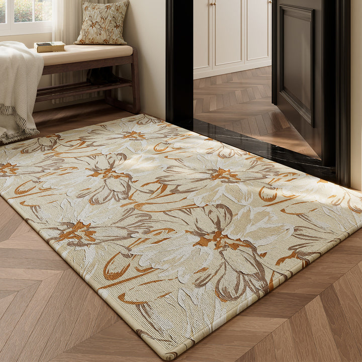 Floral Design Area Rug