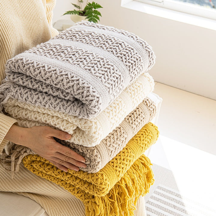Knitted Throw Blanket